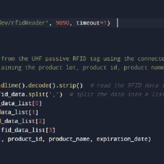 how to read data from rfid reader in python|python rfid reader script.